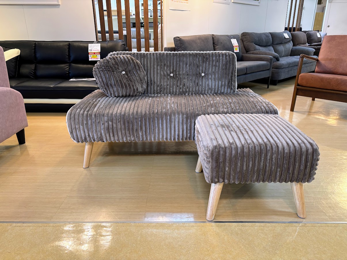 mint (ミント) 2人掛けソファ+スツール - ワンルームにぴったり!極太コーデュロイのコンパクトソファ-石巻の家具店LIFESTYLESHOP伊藤家具